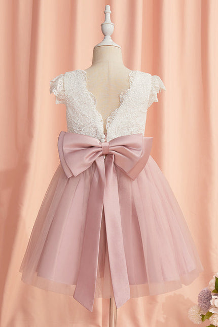 Robe Demoiselle Rose Poudré Tulle
 - gallery 2