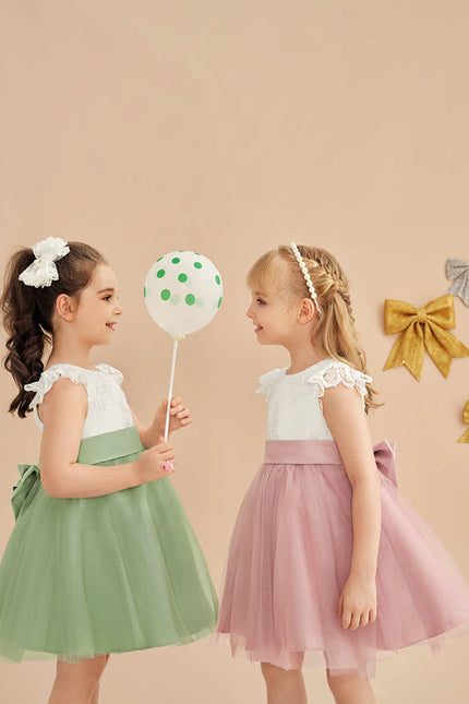Robe Demoiselle Rose Poudré Tulle
 - gallery 9