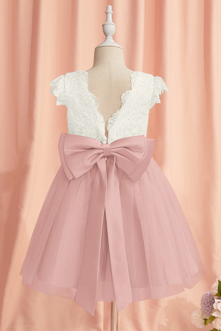 Robe Demoiselle Rose Poudré Tulle
 - gallery 1