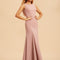 Robe Sirène Rose Poudré À Dos Nu