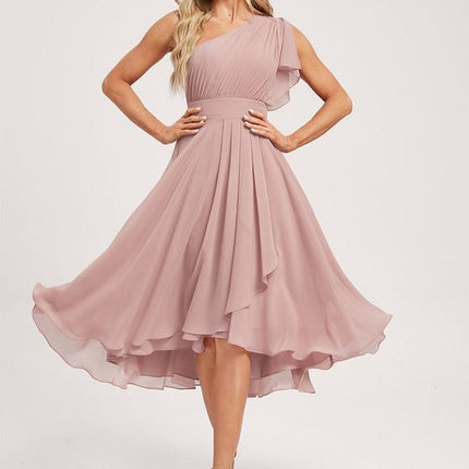 Robe Cape Rose Poudré