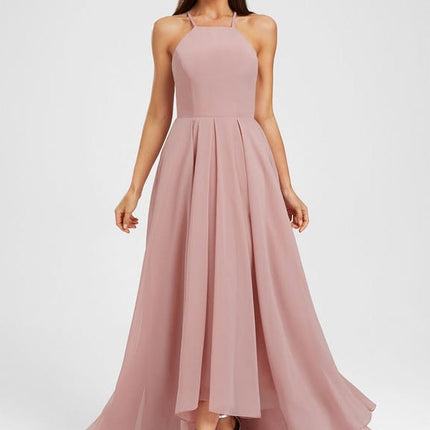 Robe Asymétrique Rose Poudré