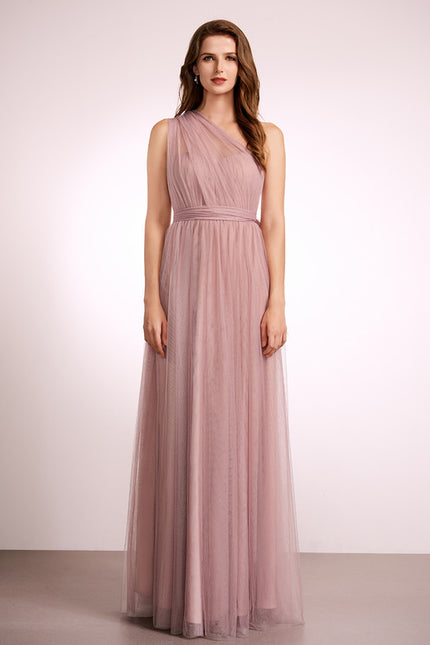 Robe Demoiselle Rose Encolure Aérienne - gallery 5